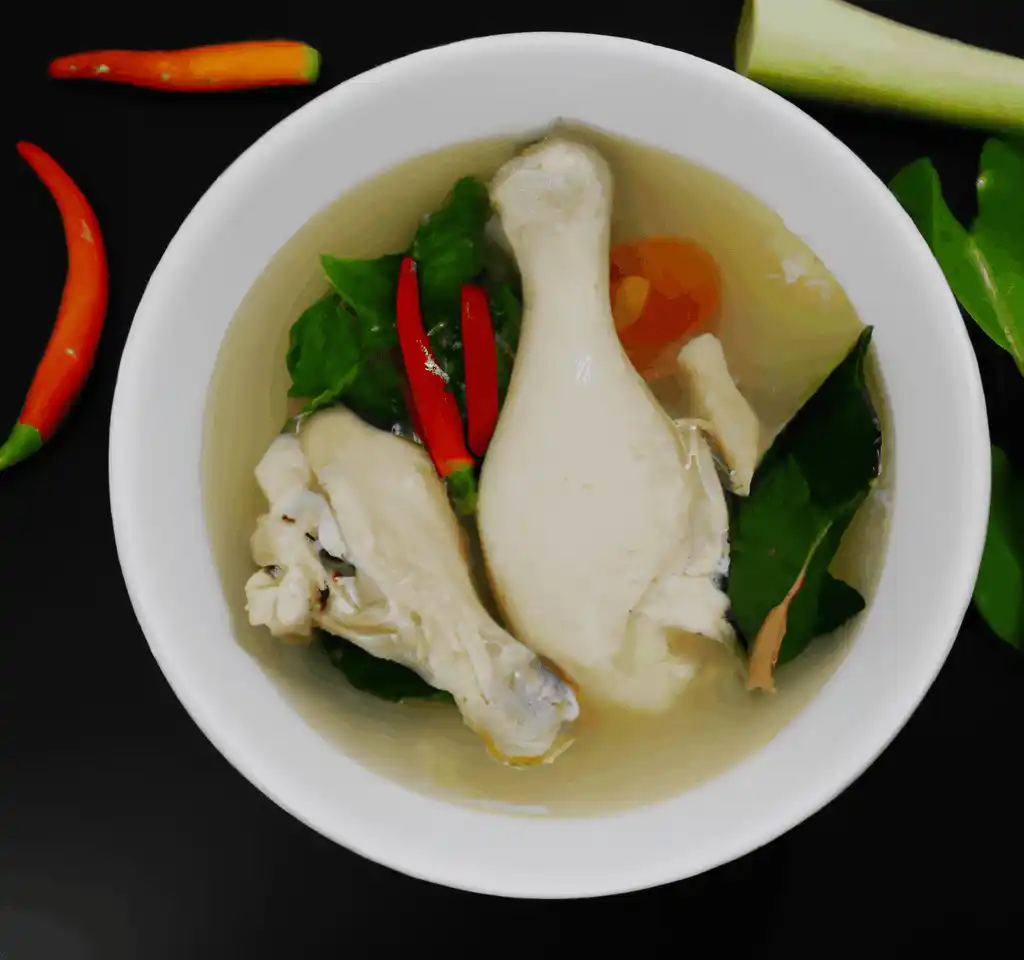 resepi sup ayam thai