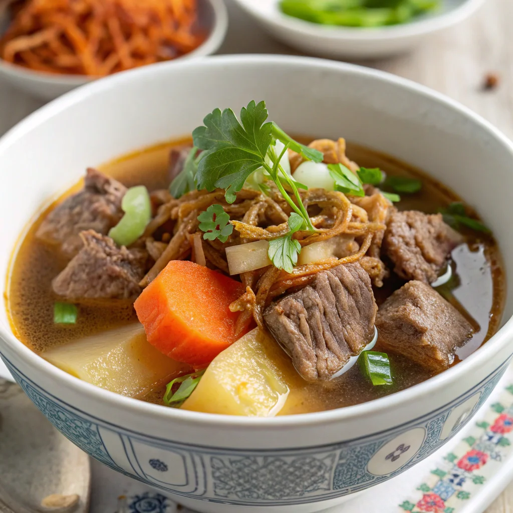 Resipi Sup Daging Mudah