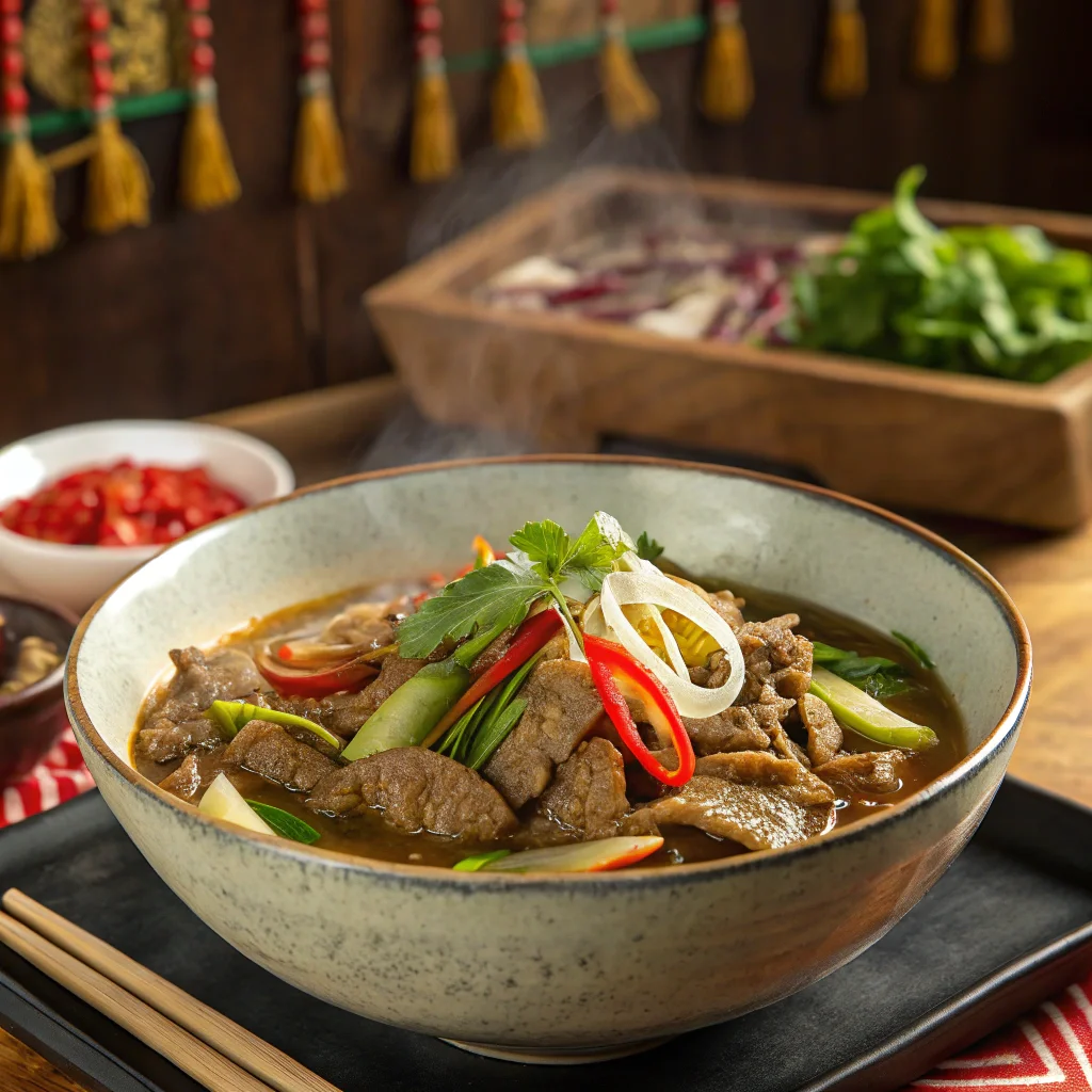 Resipi Sup Daging Thai